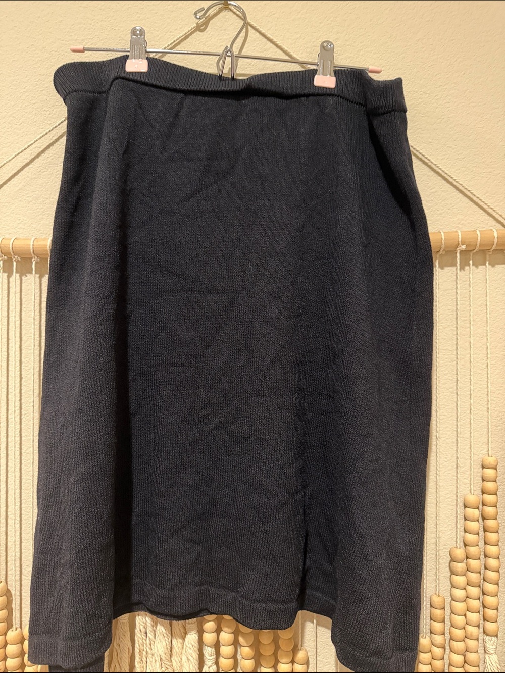 St. John Evening Black Midi Skirt 12